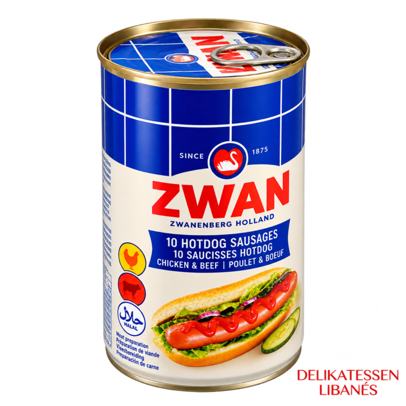 Salchichas Zwan de Pollo y Res 400 g