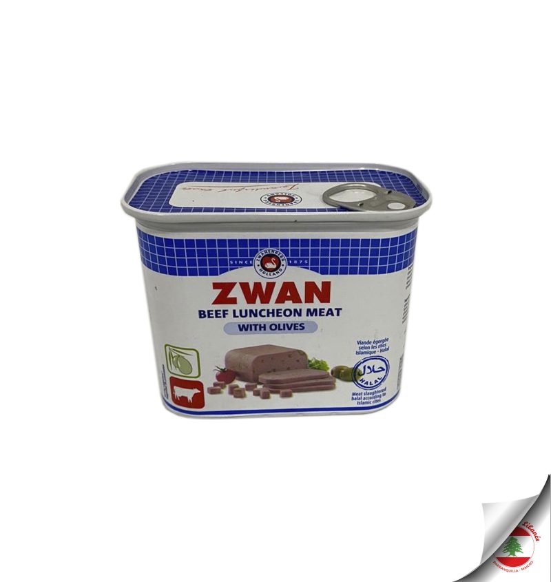 Zwan Beef Luncheon Meat With Olives 340 g