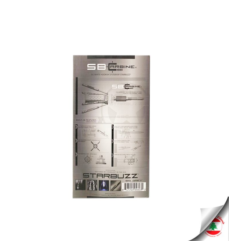 Narguile Starbuzz Carbine 2.0 Sig Grey - Imagen 3