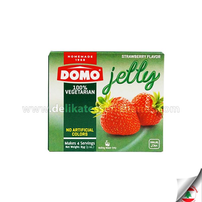 Domo Gelatina Sabor Fresa Vegetariana 85 g