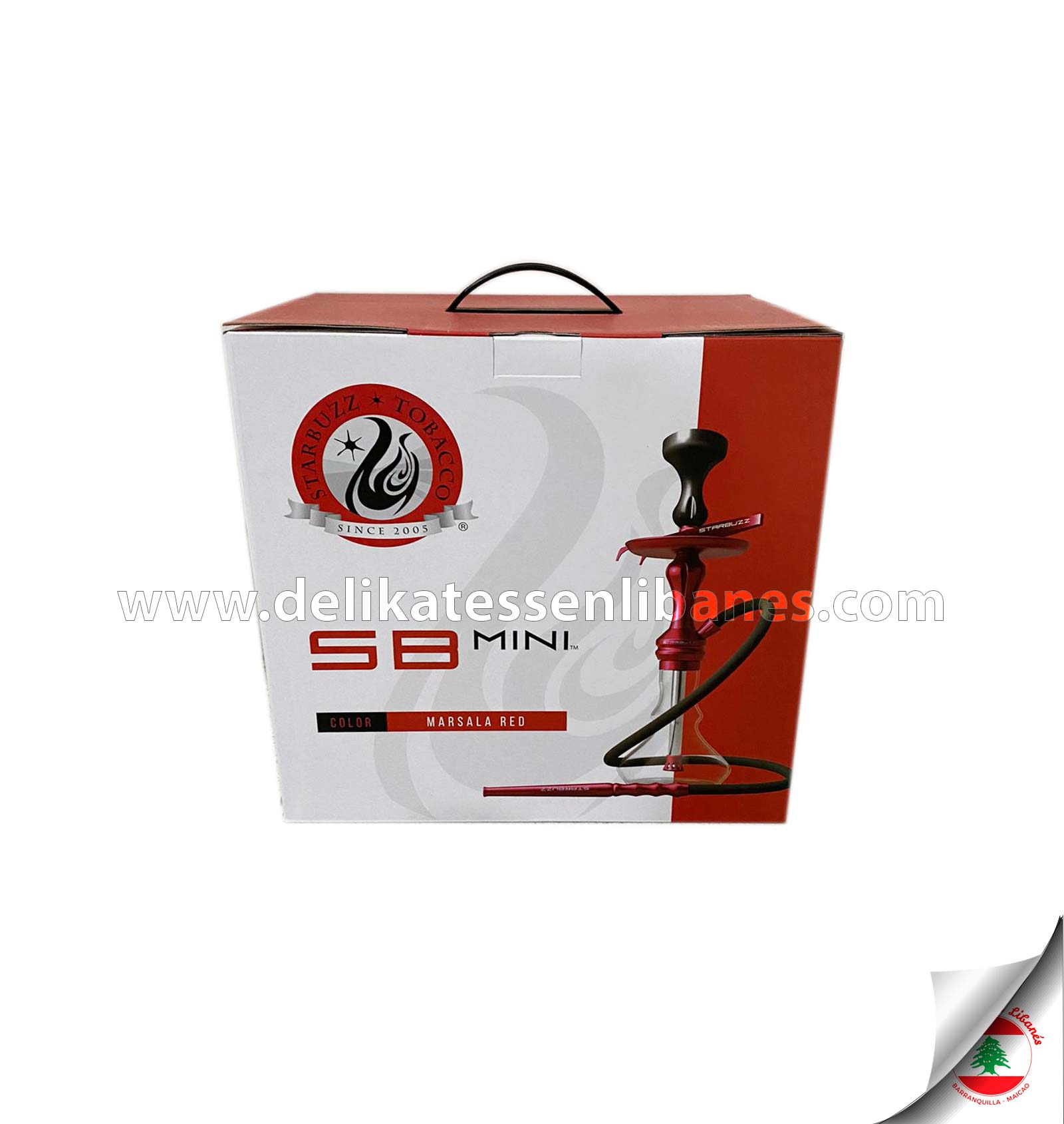 Narguile Starbuzz SB Mini 51cm Marsala Red - Imagen 2