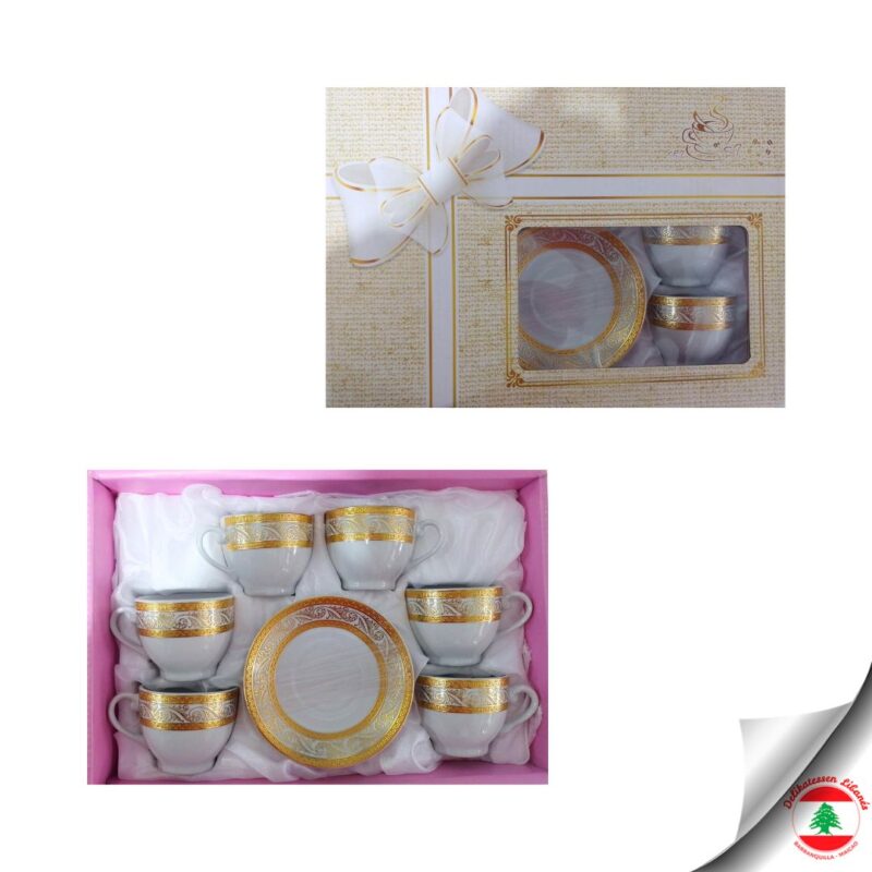 Pocillos para Café con Plato 6 pz
