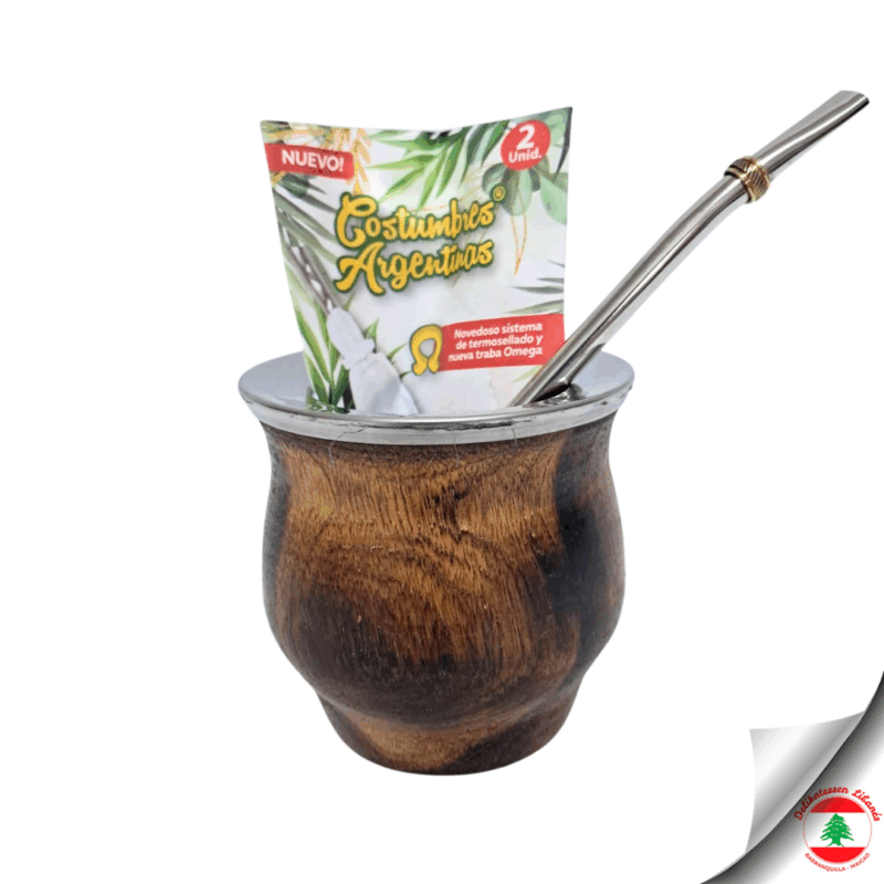 Pocillo para Yerba Mate con Pitillo y Filtro