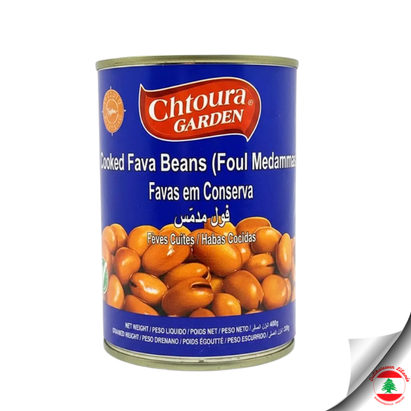 Chtoura Garden Cooked Fava Beans  400 g